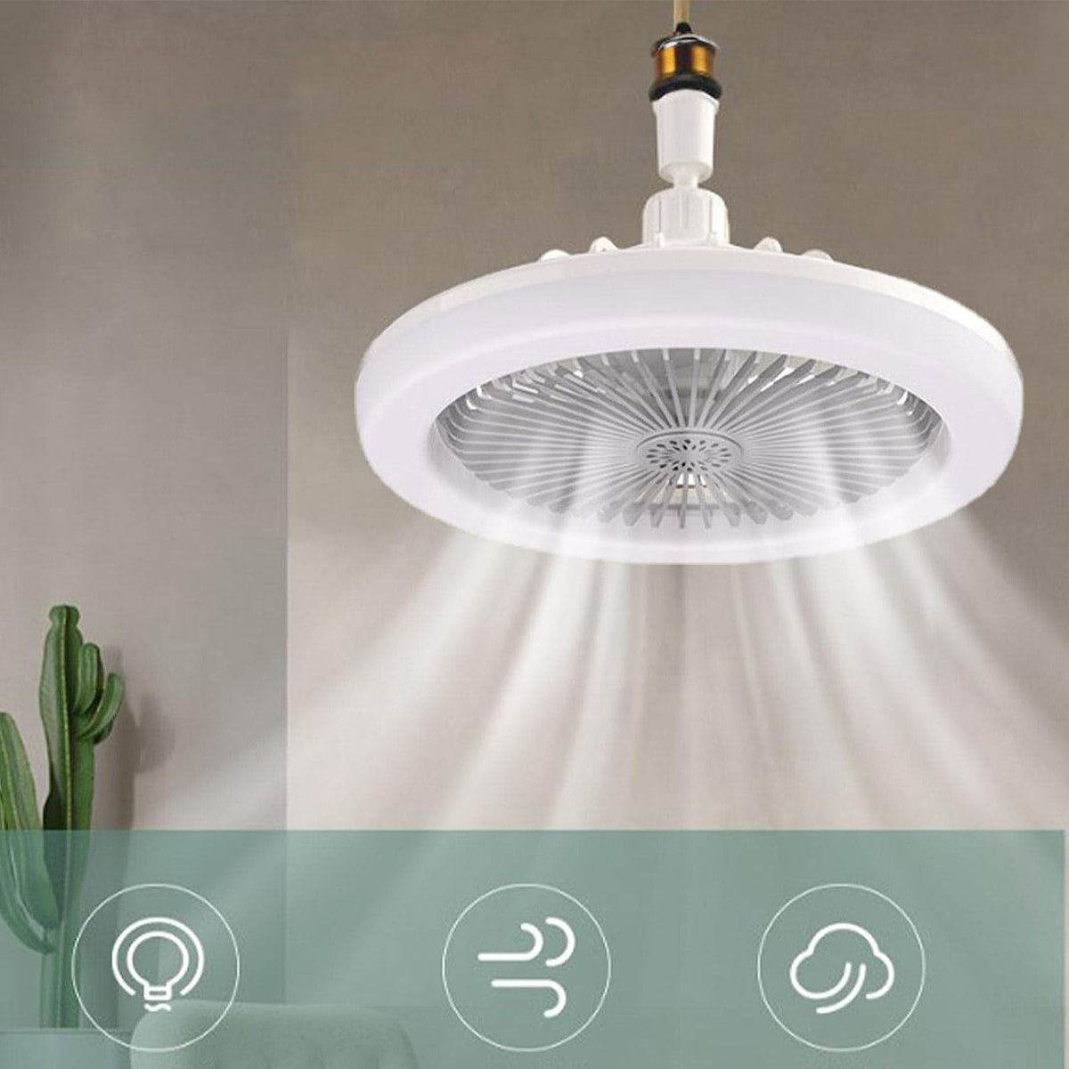 ABANICO LED MULTIFUNCIONAL CON AROMATIZANTE