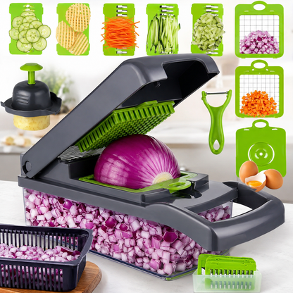 CORTADOR DE VEGETALES SHOPER — 14 PIEZAS