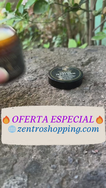 TERRA LOTUS – BÁLSAMO HIDRATANTE DE SEBO DE RES ALIMENTADA CON PASTO Y MIEL -2 OZ CRUDA